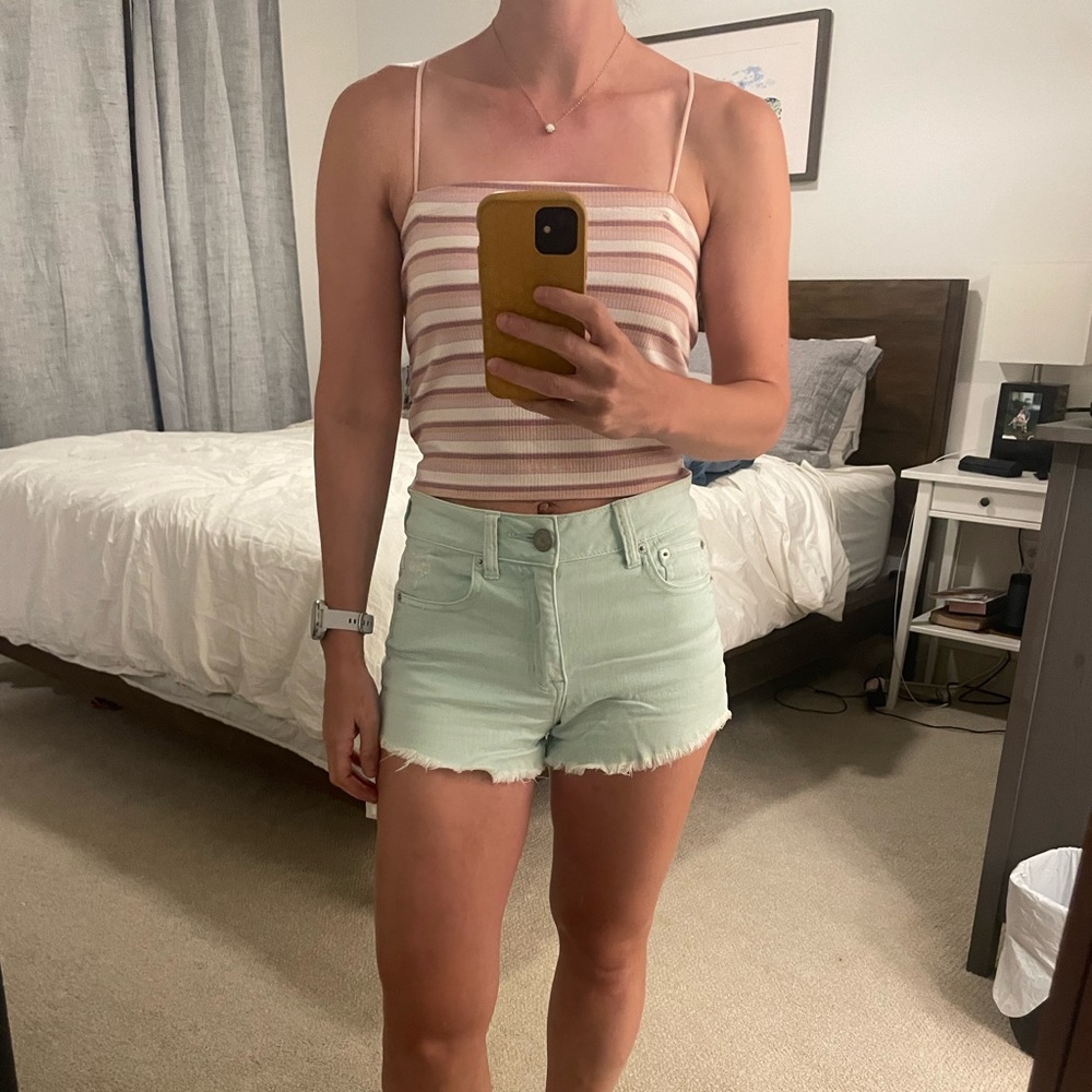 Turquoise American Eagle shorts